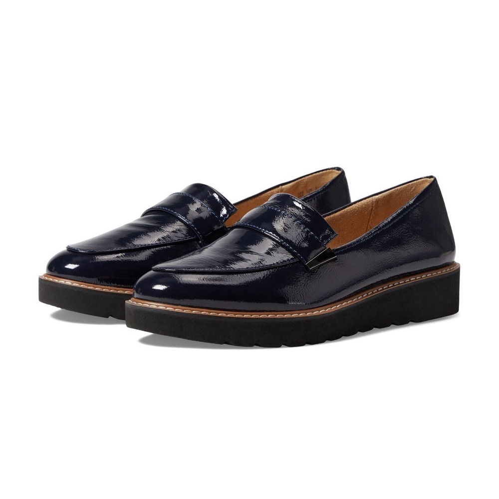 Naturalizer Women's Navy Patent Loafers
